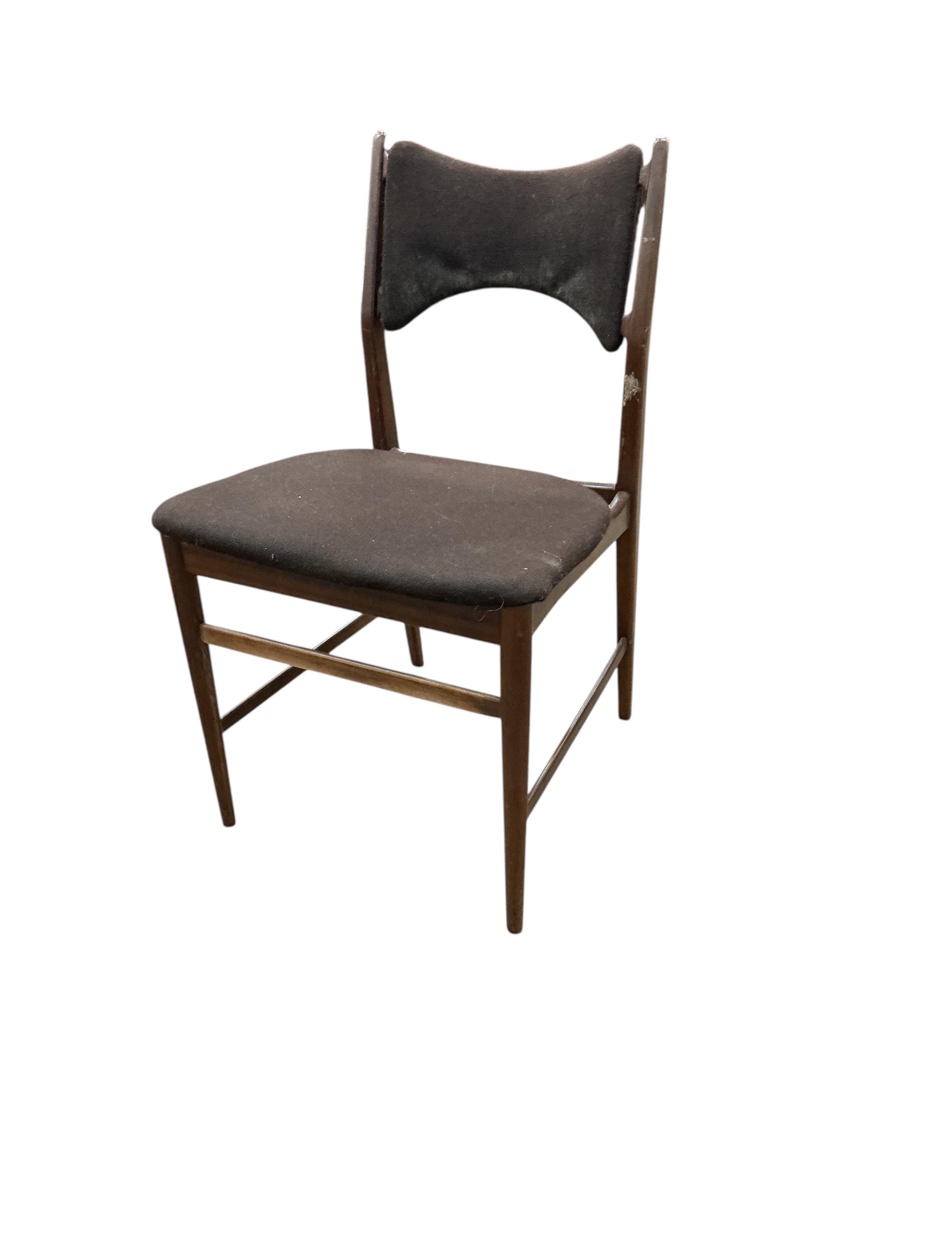 Four mid century Everest dining chairs, width 49cm, depth 48cm, height 79cm